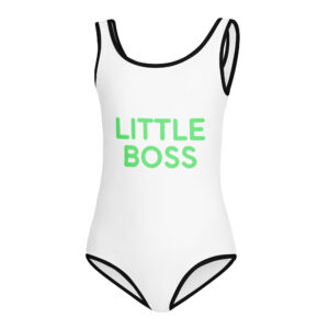 All-Over Print Kids Swimsuit "LITTLE BOSS"