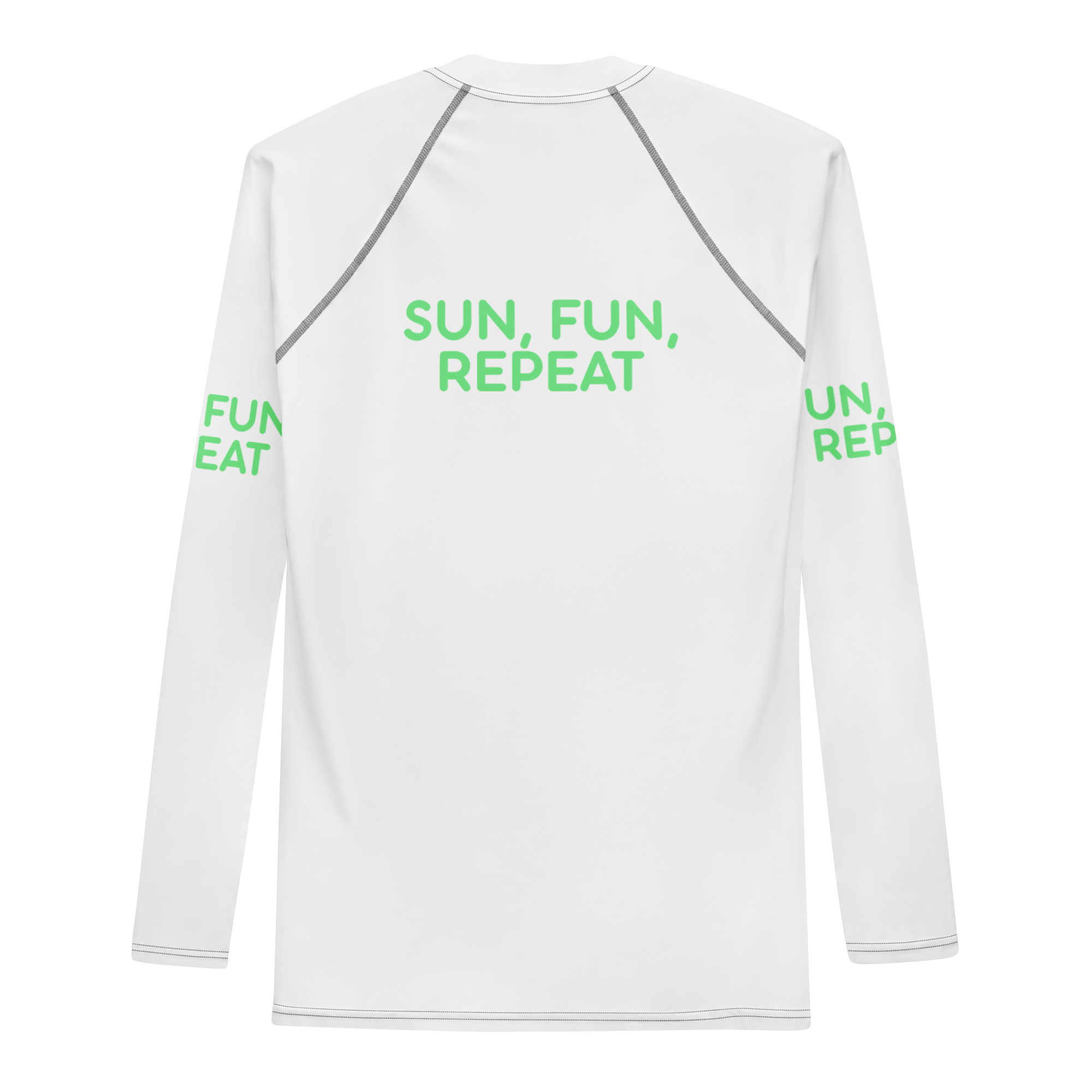 Men's Rash Guard "SUN, FUN, REPEAT" - Image 2