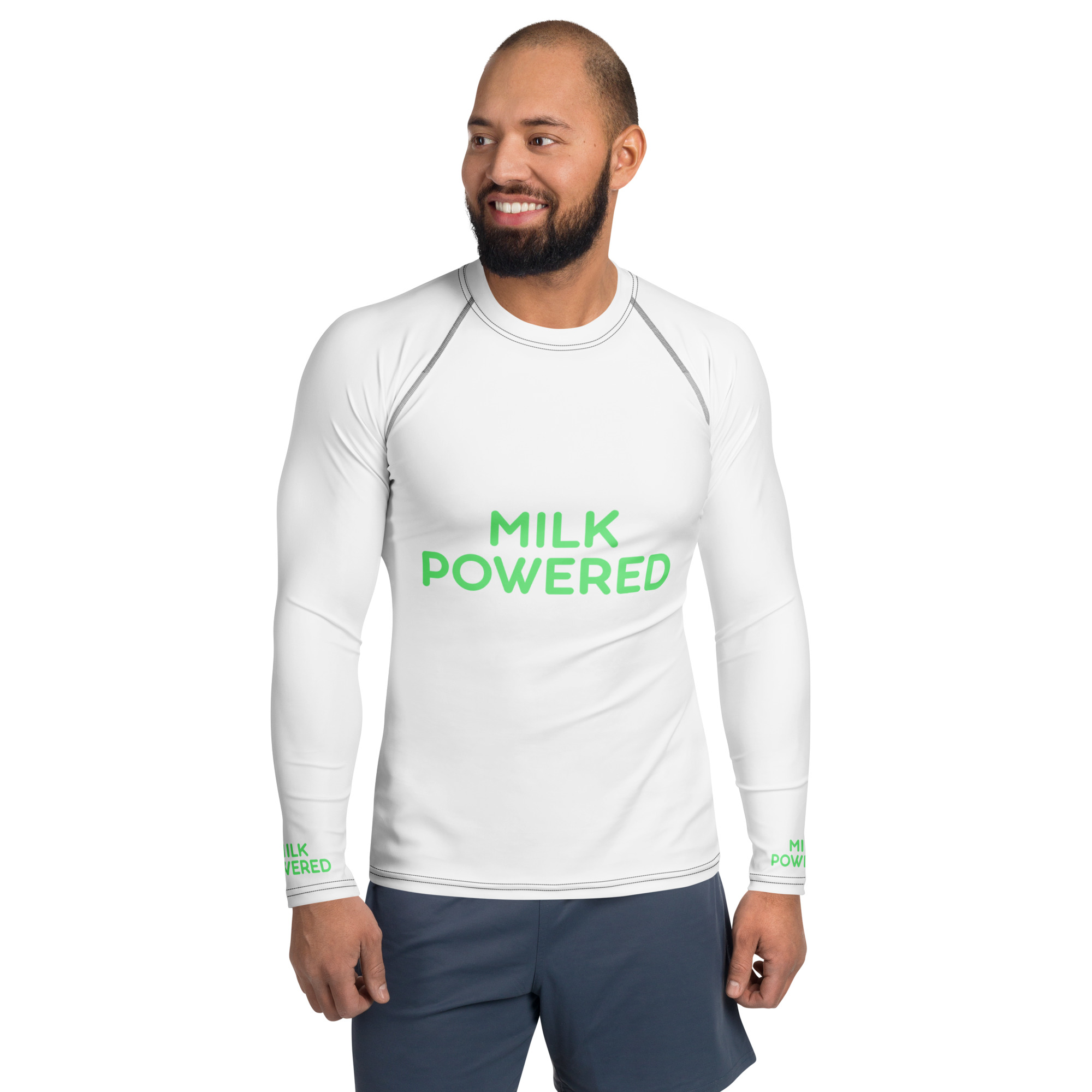 Men's Rash Guard "MILK POWERED" - Image 13