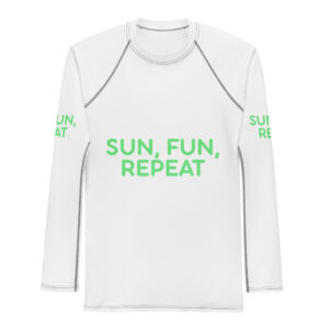 Men's Rash Guard "SUN, FUN, REPEAT"