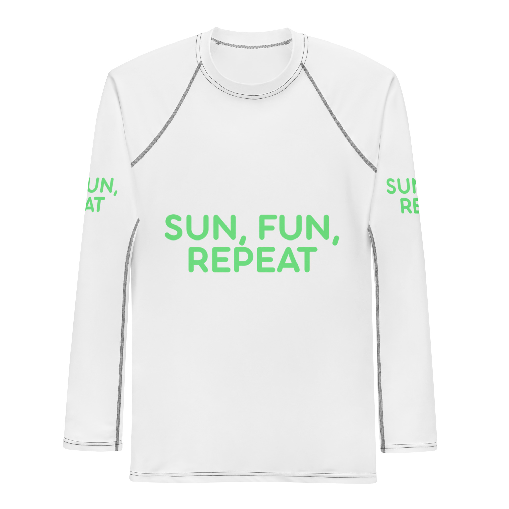 Men's Rash Guard "SUN, FUN, REPEAT"