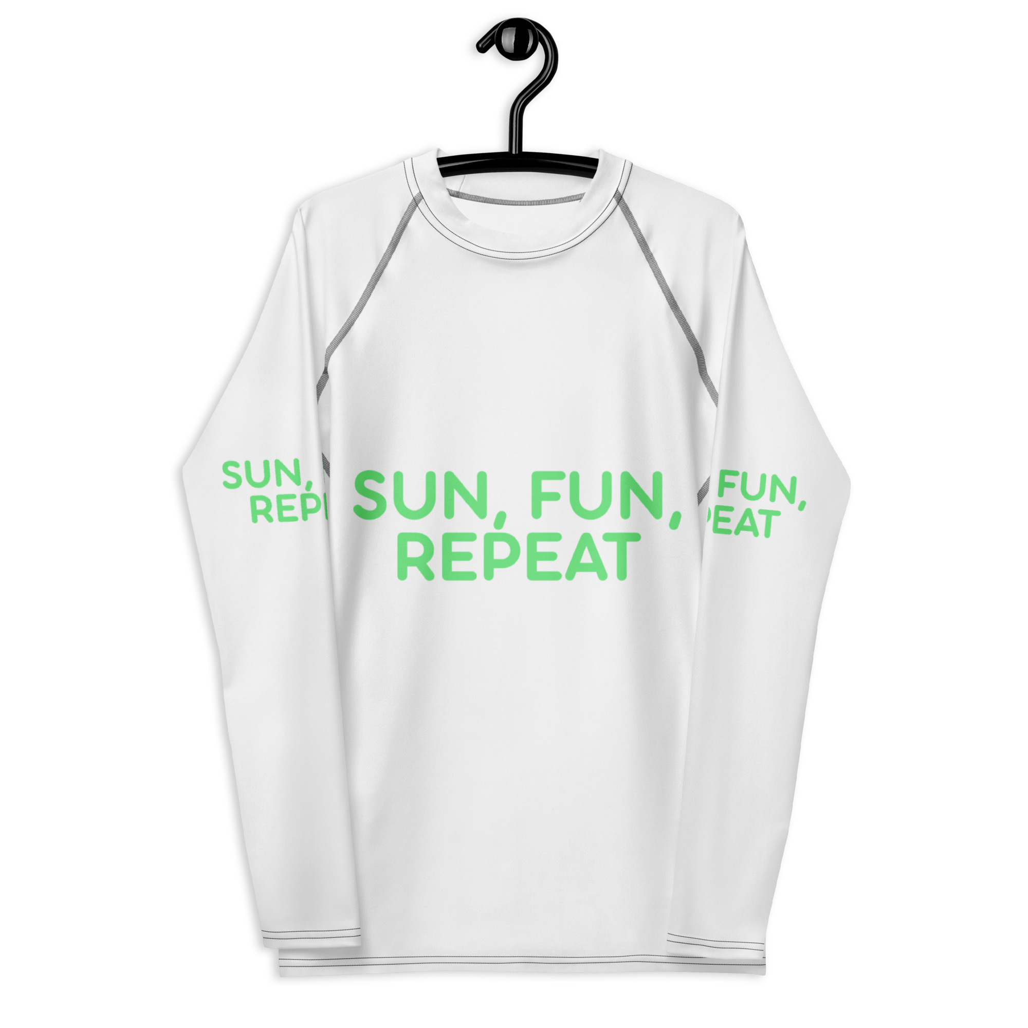 Men's Rash Guard "SUN, FUN, REPEAT" - Image 7