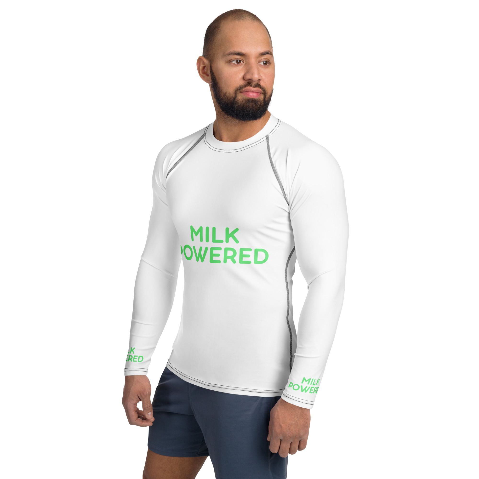 Men's Rash Guard "MILK POWERED" - Image 15