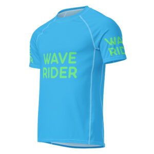 Alternative view of All-over print men’s rash guard "WAVE RIDER"