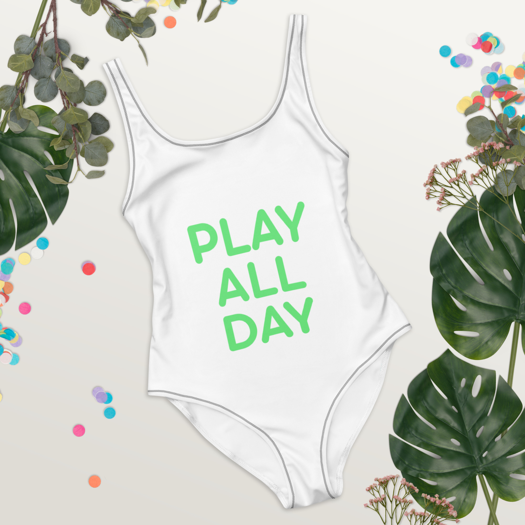 One-Piece Swimsuit "PLAY ALL DAY" - Image 13