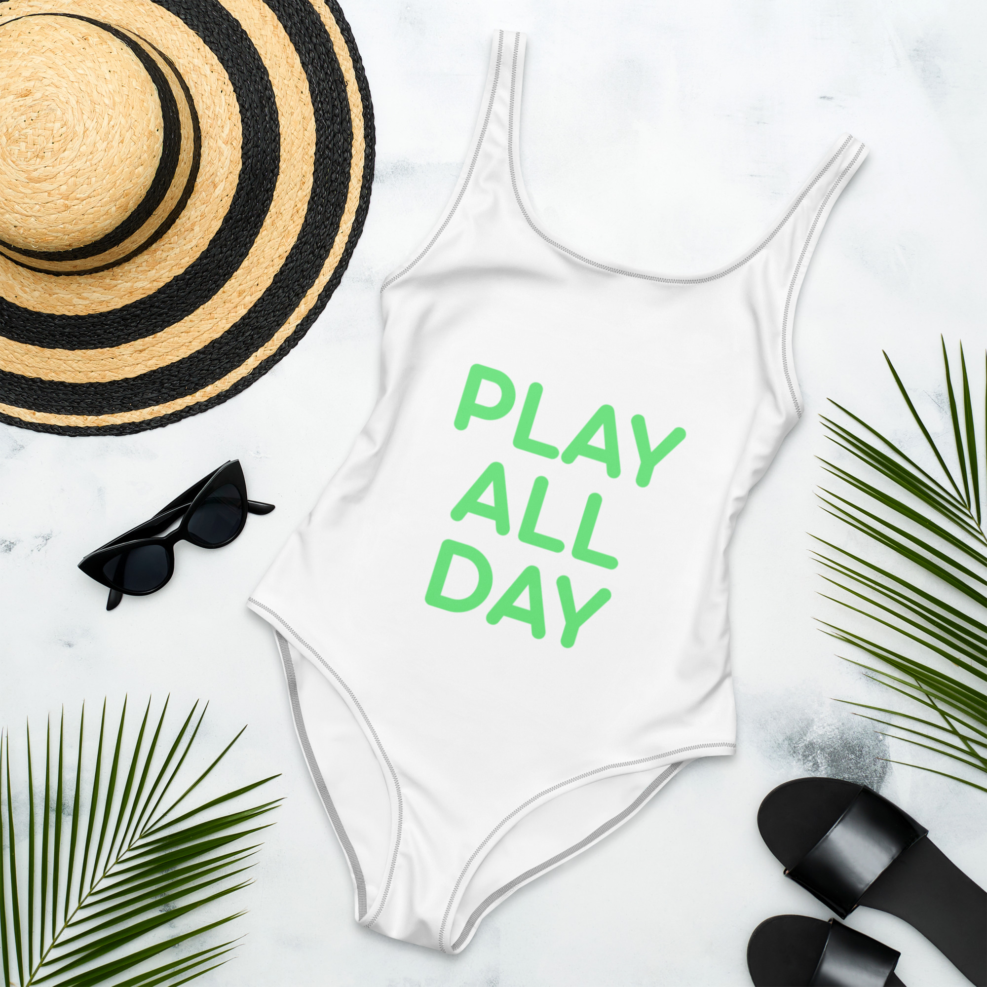 One-Piece Swimsuit "PLAY ALL DAY" - Image 7