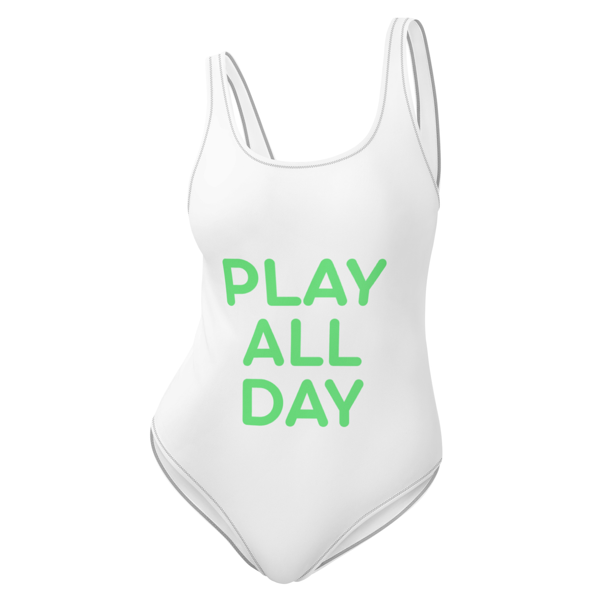 One-Piece Swimsuit "PLAY ALL DAY"