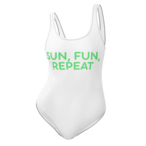 One-Piece Swimsuit "SUN, FUN, REPEAT"