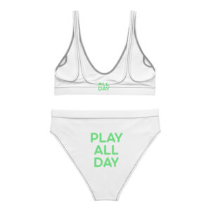 Alternative view of Recycled high-waisted bikini "PLAY ALL DAY"