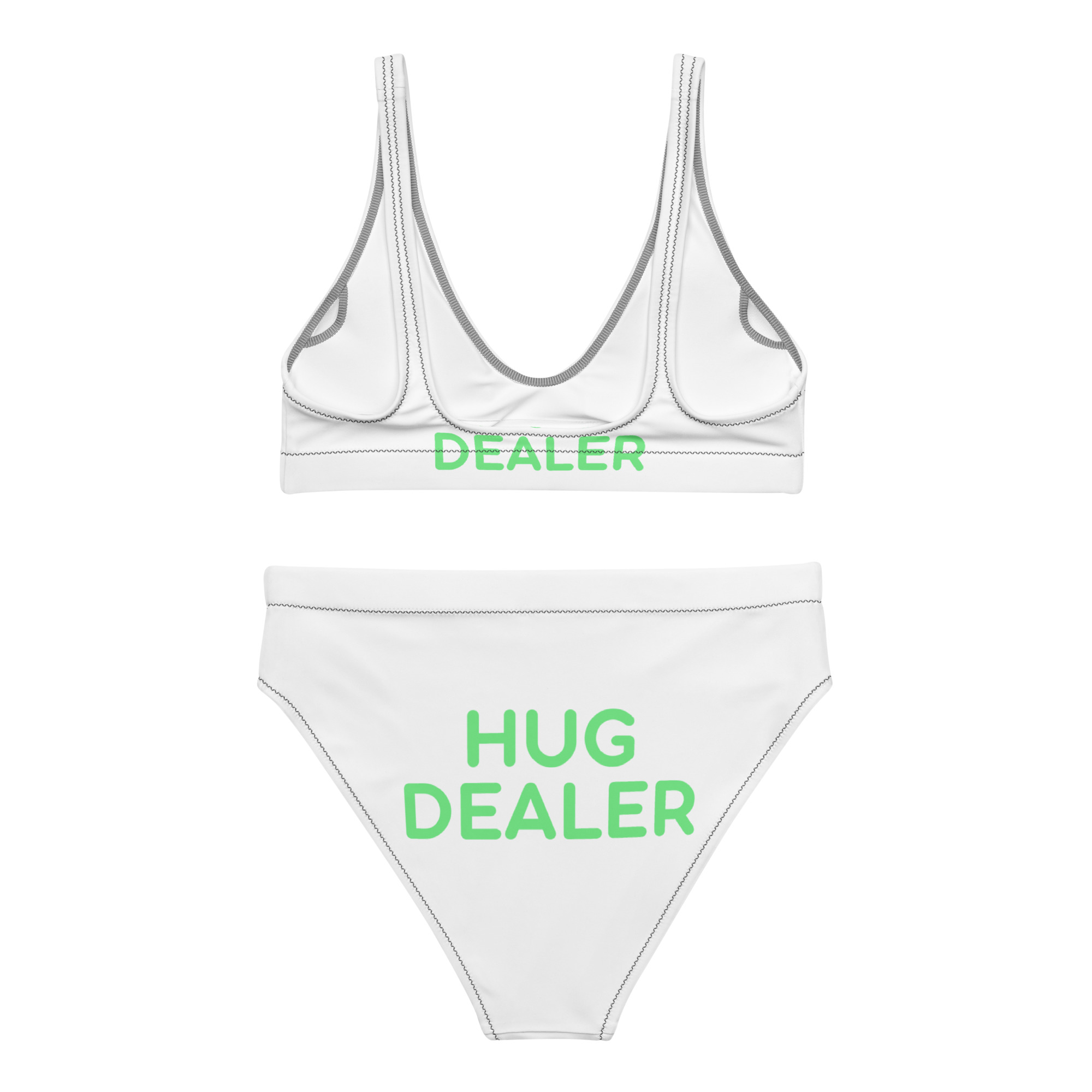 Recycled high-waisted bikini "HUG DEALER" - Image 2