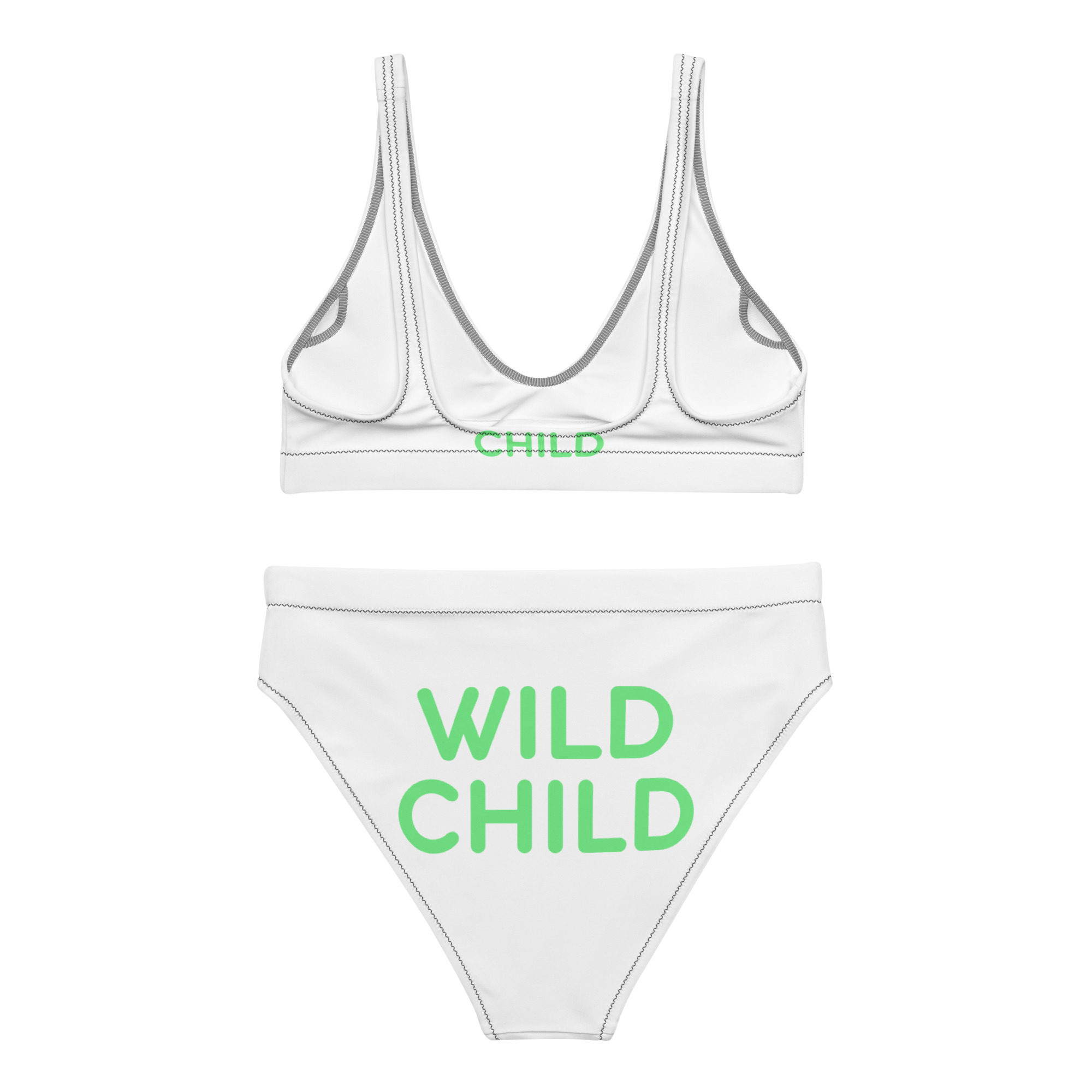 Recycled high-waisted bikini "WILD CHILD" - Image 2