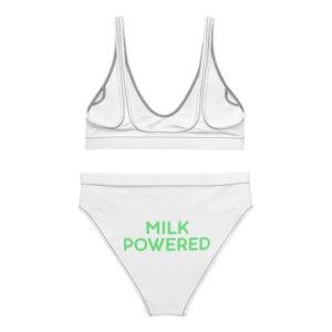 Alternative view of Recycled high-waisted bikini "MILK POWERED"