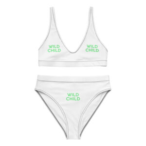 Recycled high-waisted bikini "WILD CHILD"