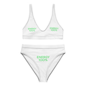 Recycled high-waisted bikini "ENERGY 100%"
