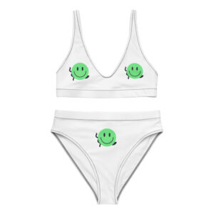 Recycled high-waisted bikini "Happy Vibe"