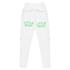 Alternative view of Leggings with pockets "LITTLE BOSS"