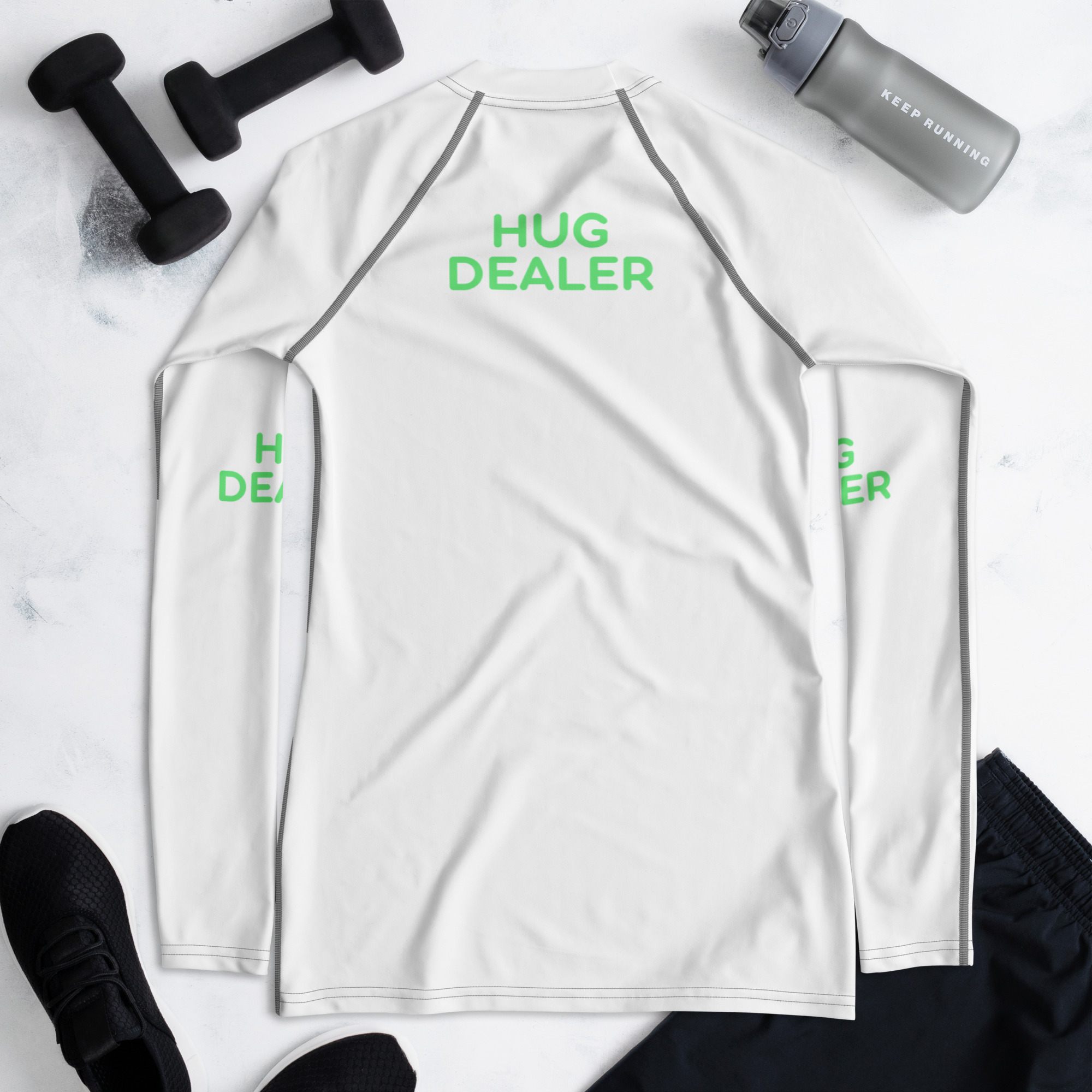 Women's Rash Guard "HUG DEALER" - Image 6