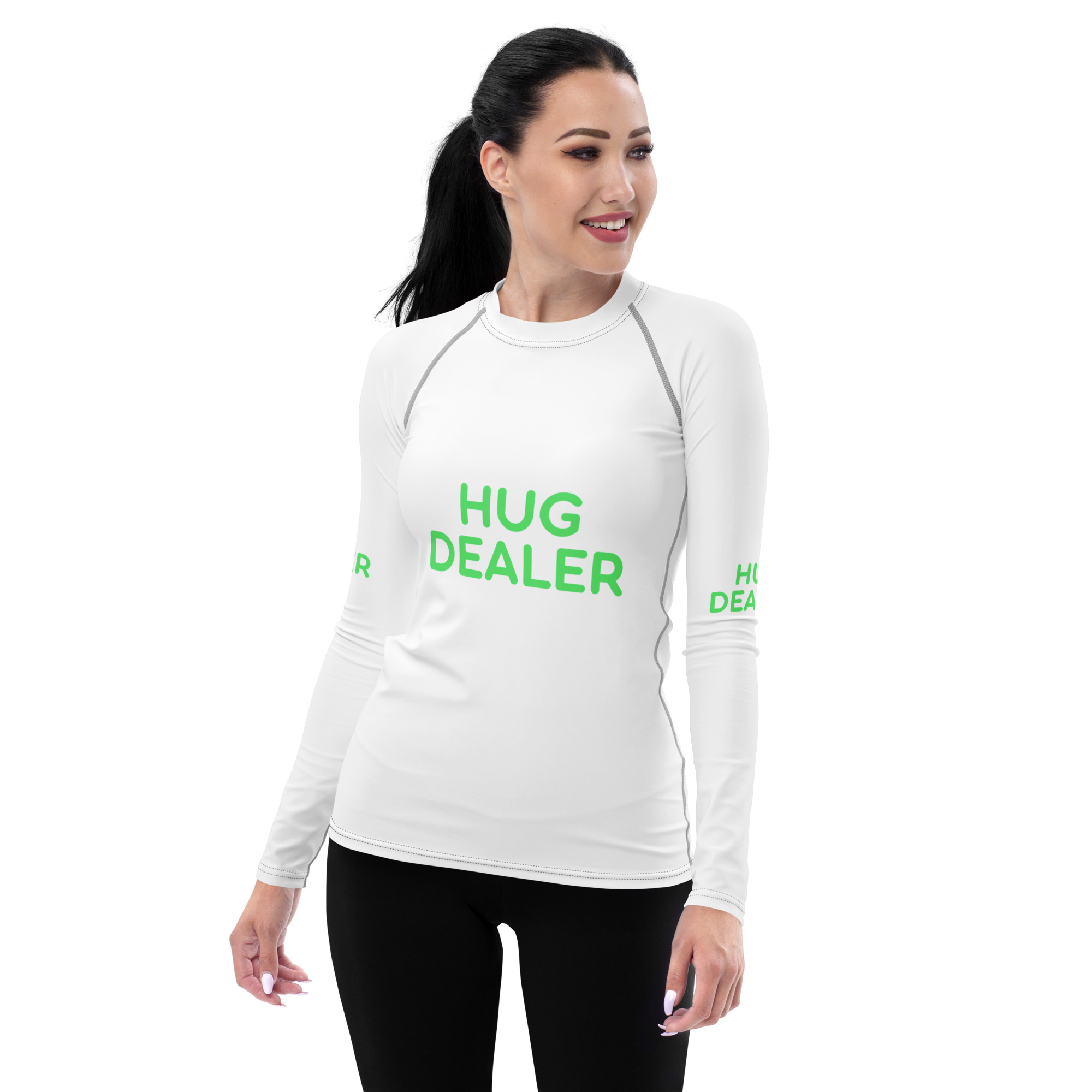 Women's Rash Guard "HUG DEALER" - Image 17