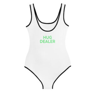 All-Over Print Youth Swimsuit "HUG DEALER"