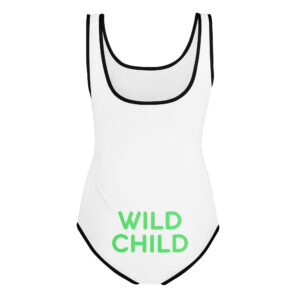 Alternative view of All-Over Print Youth Swimsuit "WILD CHILD"