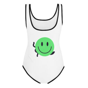 Alternative view of All-Over Print Youth Swimsuit "Happy Vibe"