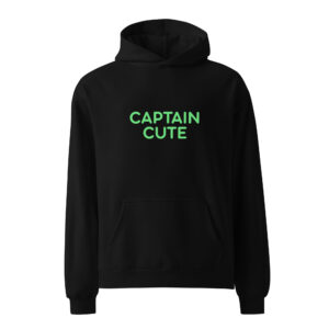 Unisex oversized hoodie "CAPTAIN CUTE"