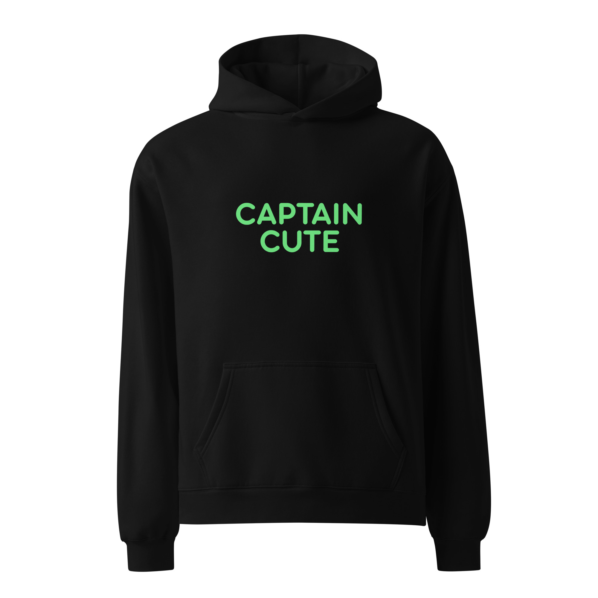 Unisex oversized hoodie "CAPTAIN CUTE"
