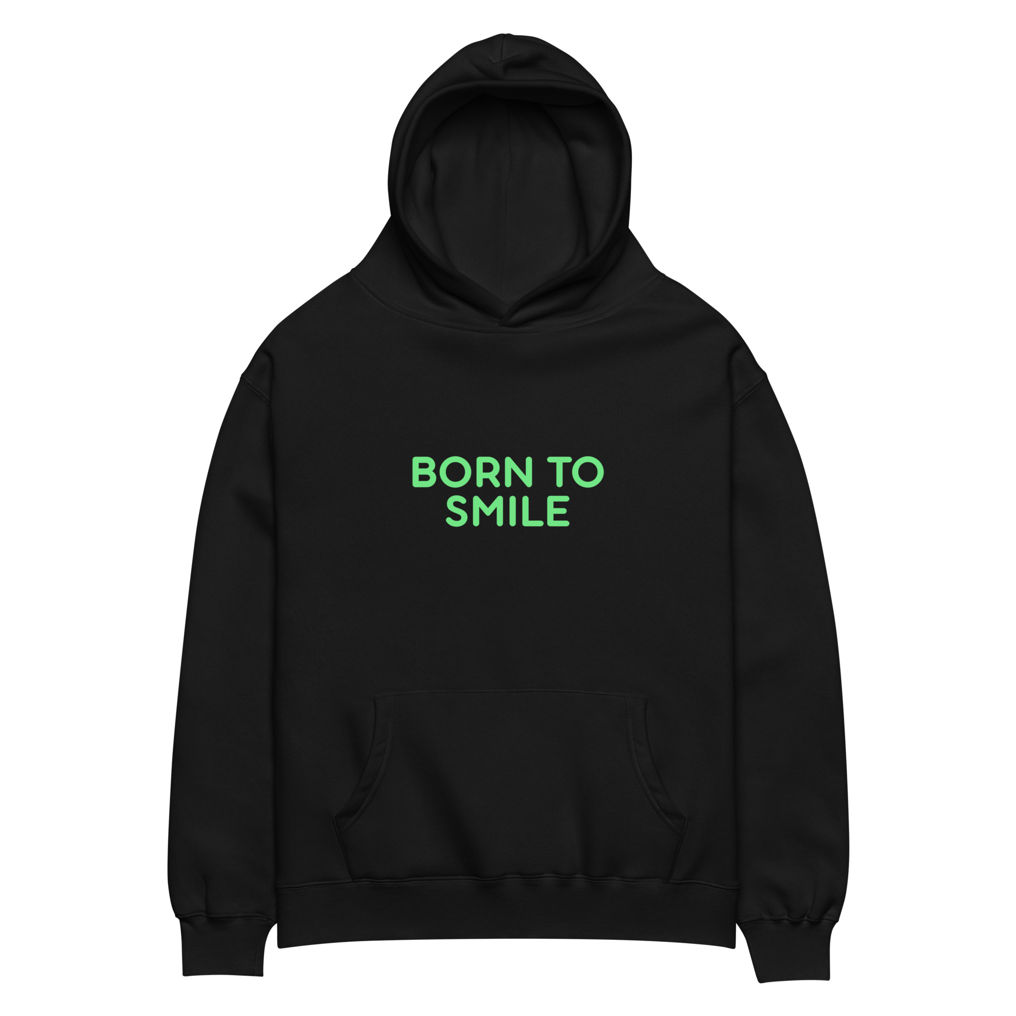 Unisex oversized hoodie "BORN TO SMILE" - Image 5