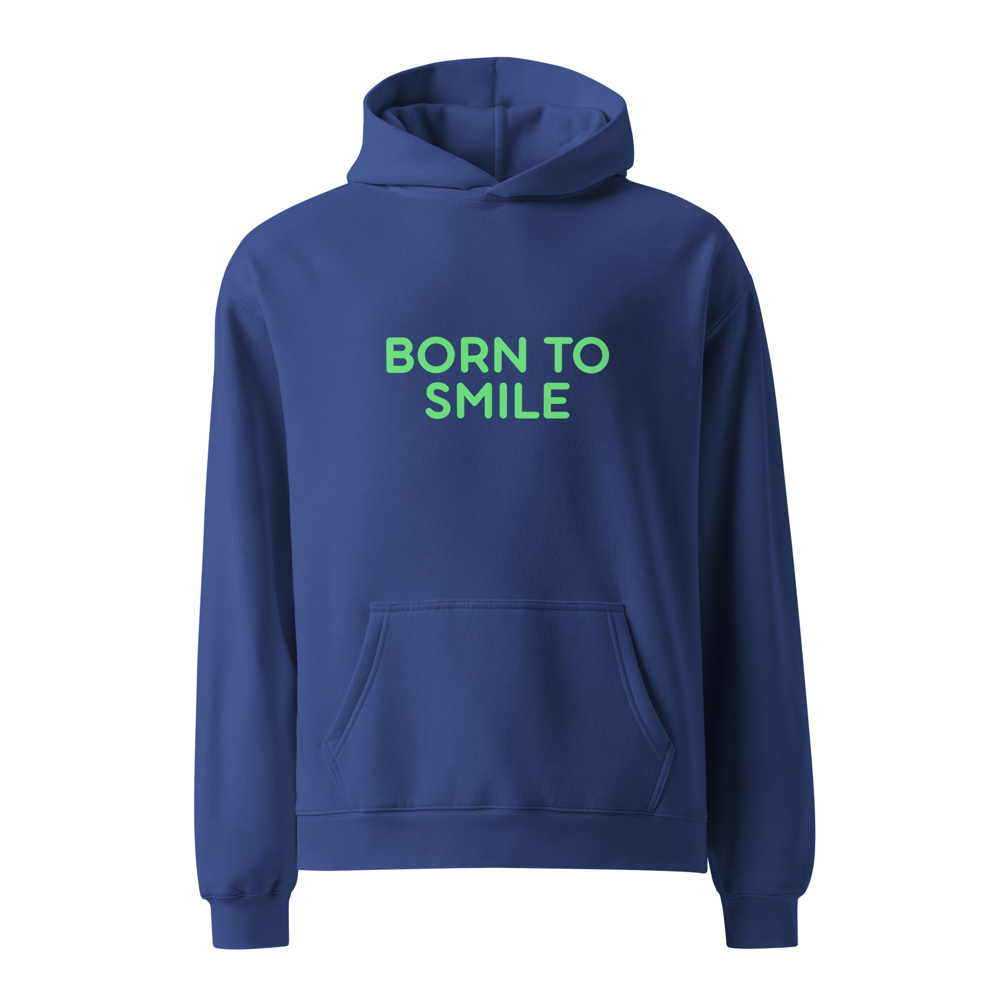 Unisex oversized hoodie "BORN TO SMILE" - Image 3