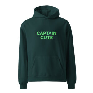 Alternative view of Unisex oversized hoodie "CAPTAIN CUTE"