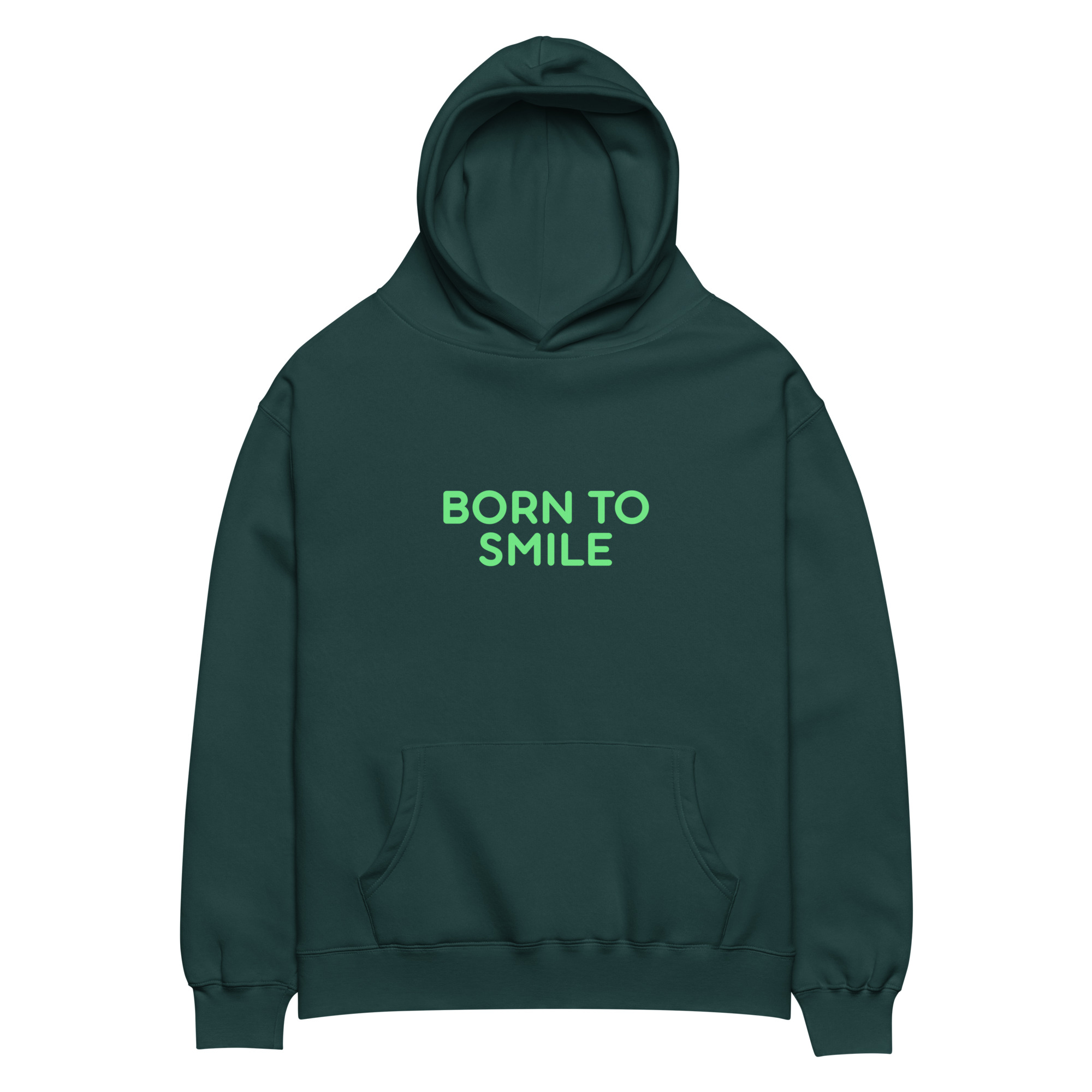 Unisex oversized hoodie "BORN TO SMILE" - Image 6