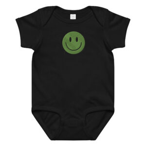 Alternative view of Baby jersey bodysuit "Happy Vibe"