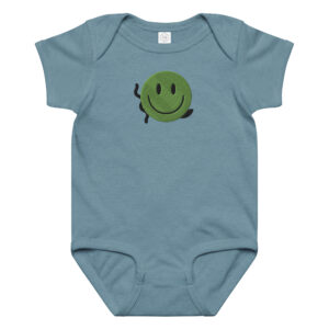 Baby jersey bodysuit "Happy Vibe"