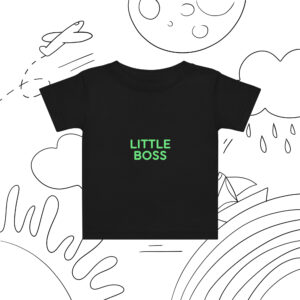 Baby jersey t-shirt "LITTLE BOSS"