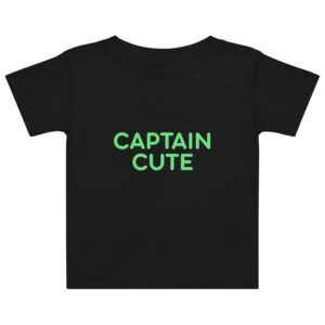 Baby jersey t-shirt "CAPTAIN CUTE"
