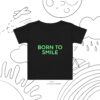 Baby jersey t-shirt "BORN TO SMILE"