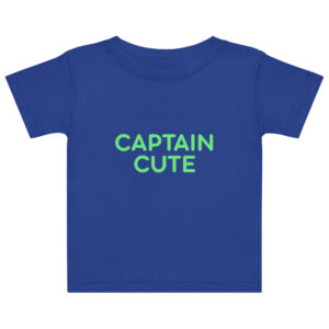 Alternative view of Baby jersey t-shirt "CAPTAIN CUTE"