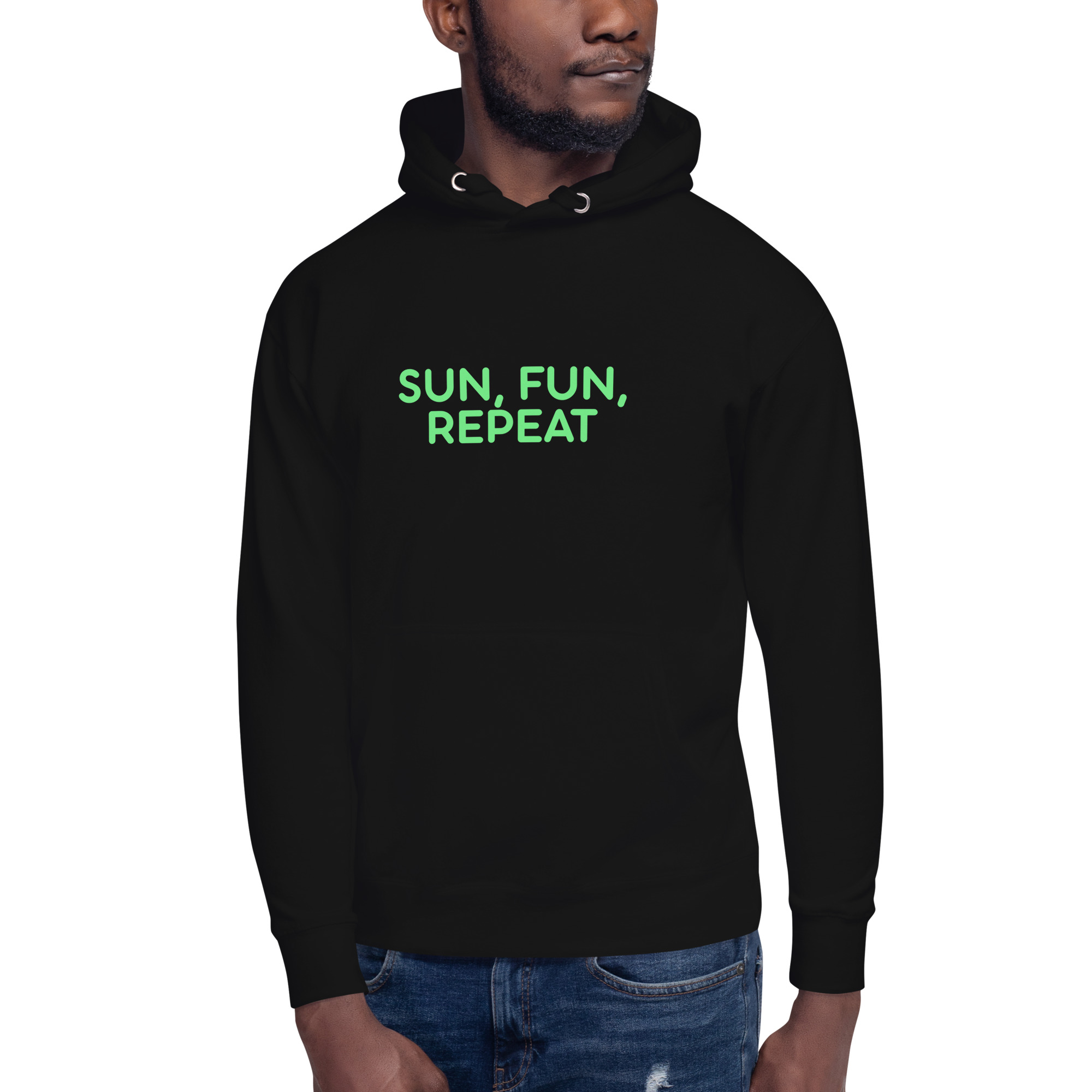 Unisex Hoodie "SUN, FUN, REPEAT" - Image 13