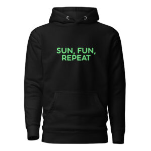 Alternative view of Unisex Hoodie "SUN, FUN, REPEAT"