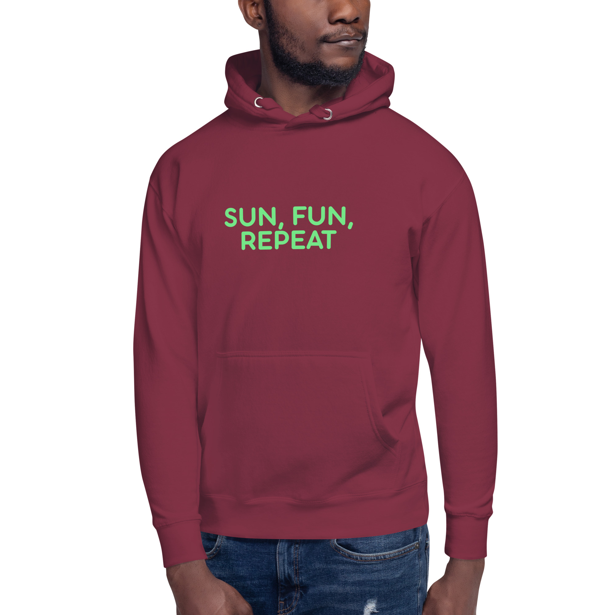 Unisex Hoodie "SUN, FUN, REPEAT" - Image 15