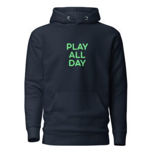 Alternative view of Unisex Hoodie "PLAY ALL DAY"