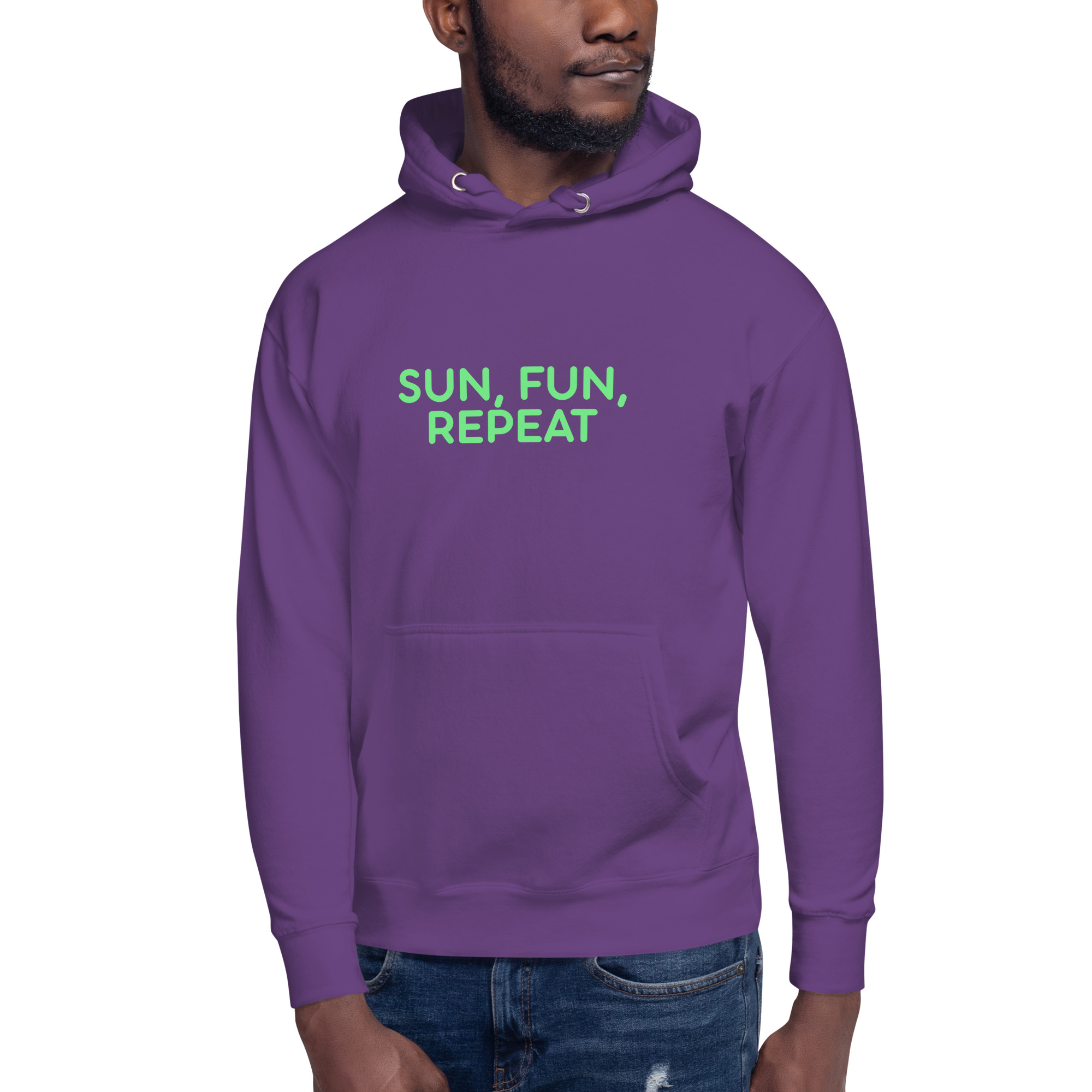 Unisex Hoodie "SUN, FUN, REPEAT" - Image 19
