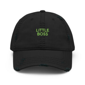Distressed Dad Hat "LITTLE BOSS"