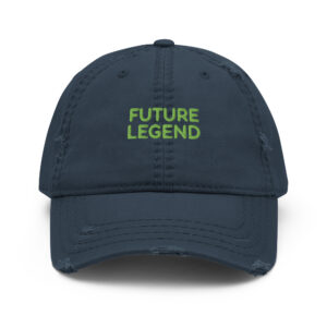 Alternative view of Distressed Dad Hat "FUTURE LEGEND"