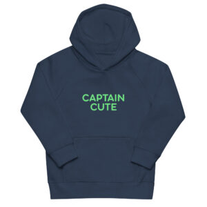 Alternative view of Kids eco hoodie "CAPTAIN CUTE"