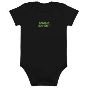 Alternative view of Organic cotton baby bodysuit "SNACK EXPERT"