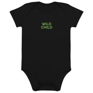Organic cotton baby bodysuit "WILD CHILD"