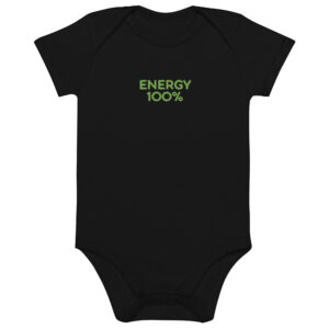 Alternative view of Organic cotton baby bodysuit "ENERGY 100%"