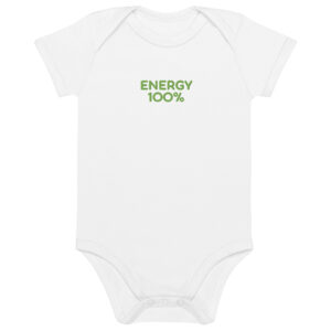 Organic cotton baby bodysuit "ENERGY 100%"