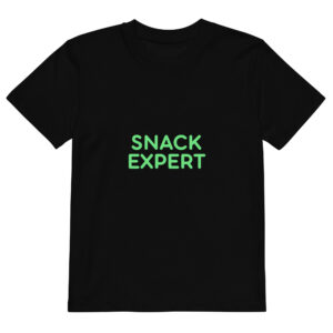 Organic cotton kids t-shirt "SNACK EXPERT"